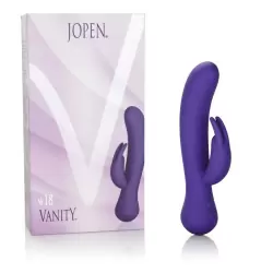 Вибромассажер двойной Vanity Vs18 со стимулятором клитора – фиолетовый