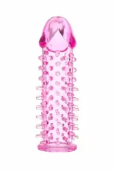 Увеличивающая насадка с шипами TOYFA - розовый