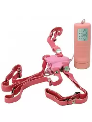 Вибростимулятор клитора Pure Vibes Butterfly в форме бабочки – розовый