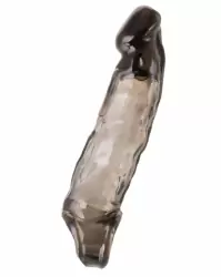 Увеличивающая насадка на пенис TOYFA XLover с петлей на мошонку – серый