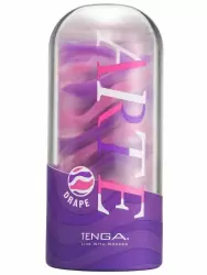 Изящный мастурбатор Tenga Arte Drape, 13,5 см, прозрачный с розовым