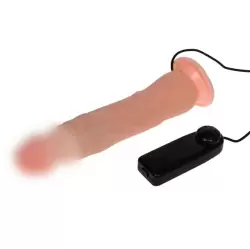 Реалистичный дилдо с вибрацией на присоске Rough – телесный