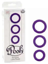 Набор эрекционных колец Posh фиолетовый