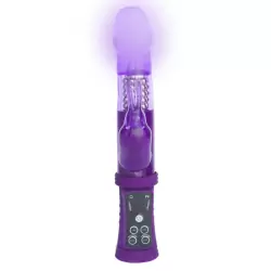 Вибратор-ротатор с клиторальным стимулятором кроликом TOYFA A-Toys на присоске – фиолетовый