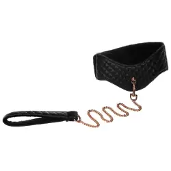 Ошейник Entice Posture Collar with Leash с поводком – черный