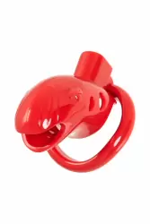 Пояс верности на пенис Black & Red by Toyfa. ABS, красный, 10 см.