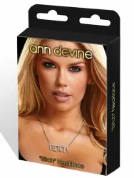 Цепочка с подвеской Ann Devine - Bitch Necklace – серебристый