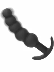 Анальная виброёлочка California Exotic Novelties Boundless Vibrating X5 Beaded Plug, для ношения, 10 режимов, 5 шариков, силикон