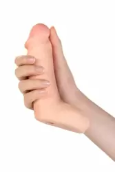 Страпон с вибрацией TOYFA RealStick Elite 13 см - телесный