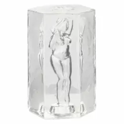 Оригинальный мастурбатор OLIVIA с внутренним рельефом в виде женского тела, 9,5 см, ТПЕ, прозрачный