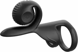 Инновационное эрекционное кольцо SVibe JOVI, 8 режимов работы, пульт ДУ, двойная стимуляция