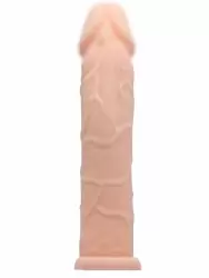 Реалистичная насадка PrettyLove Penis sleeve 7, закрытая, 18 см, телесный 