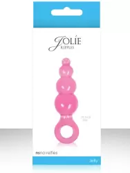 Анальная пробка с кольцом Jolie Ripples Mini – розовая