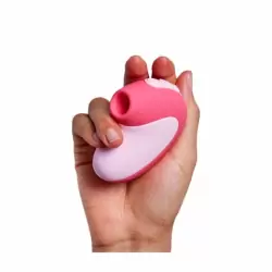 Вакуумный вибратор для клитора Unbound Puff. 5 режимов работы, силикон, розовый