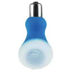 Мини-вибратор с охлаждающим эффектом Posh Silicone Ice Massager Wave – синий