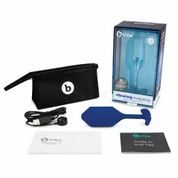 Пробка для ношения с вибрацией синяя B-Vibe Vibrating Snug Plug 4