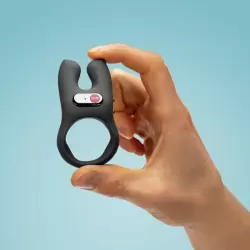 Эрекционное виброкольцо Fun Factory NOS, 2 мотора, 4 скорости, черное