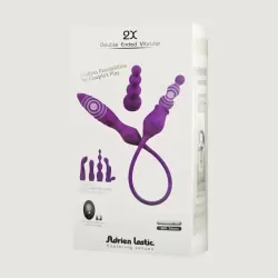 Двусторонний вибратор для пар Adrien Lastic. 10 режимов вибрации, пульт ДУ