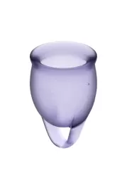 Набор менструальных чаш Satisfyer Feel confident Menstrual Cup (Lila)