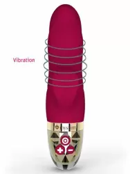 Изогнутый вибратор-кролик Mystim Hop Hop Bob, 8 режимов, 16,5 см, фуксия