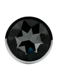 Миниатюрная анальная пробка Kanikule Small, с тёмно-серым кристаллом, 6 см, размер S