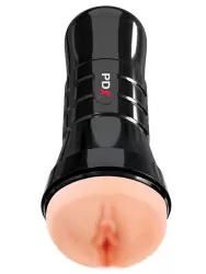 Реалистичный мастурбатор Pipedream WET PUSSIES, SUPER JUICY SNATCH XXL, увеличенный размер, 26 см, черный