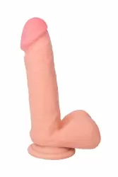 Реалистичный фаллоимитатор TOYFA RealStick Elite 17 см с ротацией - телесный