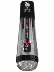 Автоматический вибромастурбатор Pipedream ViewTube Max View, с LED-подсветкой, 4 режима всасывания, ТПЕ