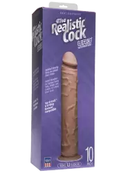 Фаллоимитатор реалистик Realistic Cock UR3 10” без мошонки – коричневый