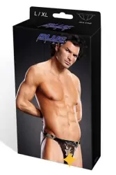 Мужские джоки с широкой резинкой BlueLine милитари – S/M