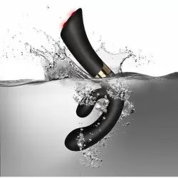 Черный вибратор-кролик Rocks Off Enigma. 7 режимов вибрации, силикон