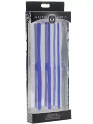 Набор силиконовых уретральных расширителей Invasion, 3 размера, силикон, синий