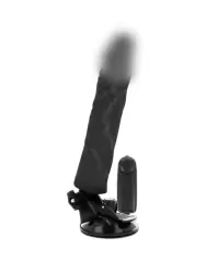 Реалистичный вибратор с пультом управления BASECOCK REALISTIC VIBRATOR REMOTE CONTROL BLACK 21CM