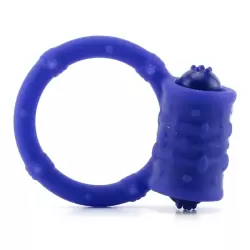 Эрекционное кольцо Posh с вибрацией фиолетовое