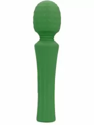 Мощный вибратор WAND - Green Mumba, 20,5 см, 10 скоростей, силикон, зеленый