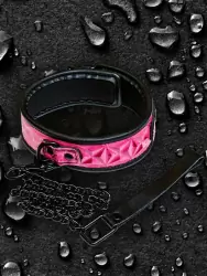 Ошейник с цепью-поводком Sinful - Collar