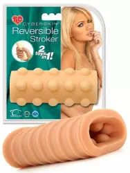 Насадка-мастурбатор TLC CyberSkin Reversible Stroker – телесная