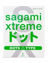 Рельефный презерватив Sagami Xtreme Type-E, с точечной текстурой, латекс, 1 шт.