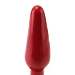 Тонкая анальная пробка Slim Medium среднего размера – красная