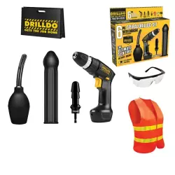 Секс-набор Drilldo Spiral c ребристой насадкой - 7 предметов