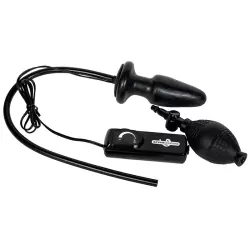 Анальная пробка-расширитель Vibrator с вибрацией – черная