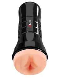 Реалистичный мастурбатор Pipedream WET PUSSIES, SUPER LUSCIOUS LIPS XXL, увеличенный размер, 26 см, черный