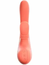 Инновационный вибратор-кролик Amovibe Vibella, 27 см, силикон, оранжевый