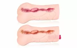 Реалистичный мастурбатор, имитирующий вагину с вибрацией «Tattoo Auto», Kokos