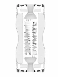 Нереалистичный мастурбатор Tenga Dual Sentation Cup, 15,5 см, ТПЭ, белый