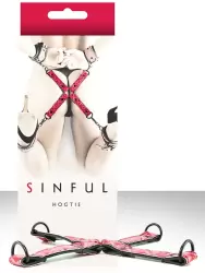 Фиксация крестообразная Sinful Hogtie – розовая