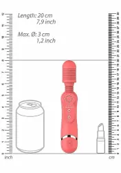 Универсальный массажер Silicone Massage Wand - розовый