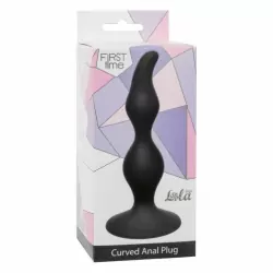 Анальная пробка Curved Anal Plug Black 4105-03Lola