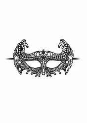 Кружевная маска на глаза открытого типа Empress Black Lace Mask