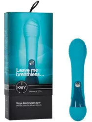 Вибромассажер рельефный Virgo – голубой